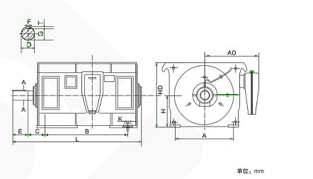 Y系列高压电机安装尺寸